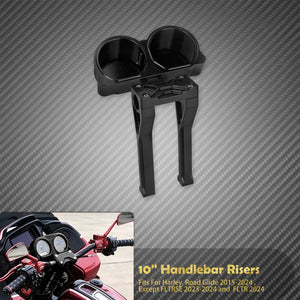 Rehausseurs de Guidon 10'' avec Déport de Compteur - Harley-Davidson Touring Road Glide FLTRX 2015-2024 – photo 7/9