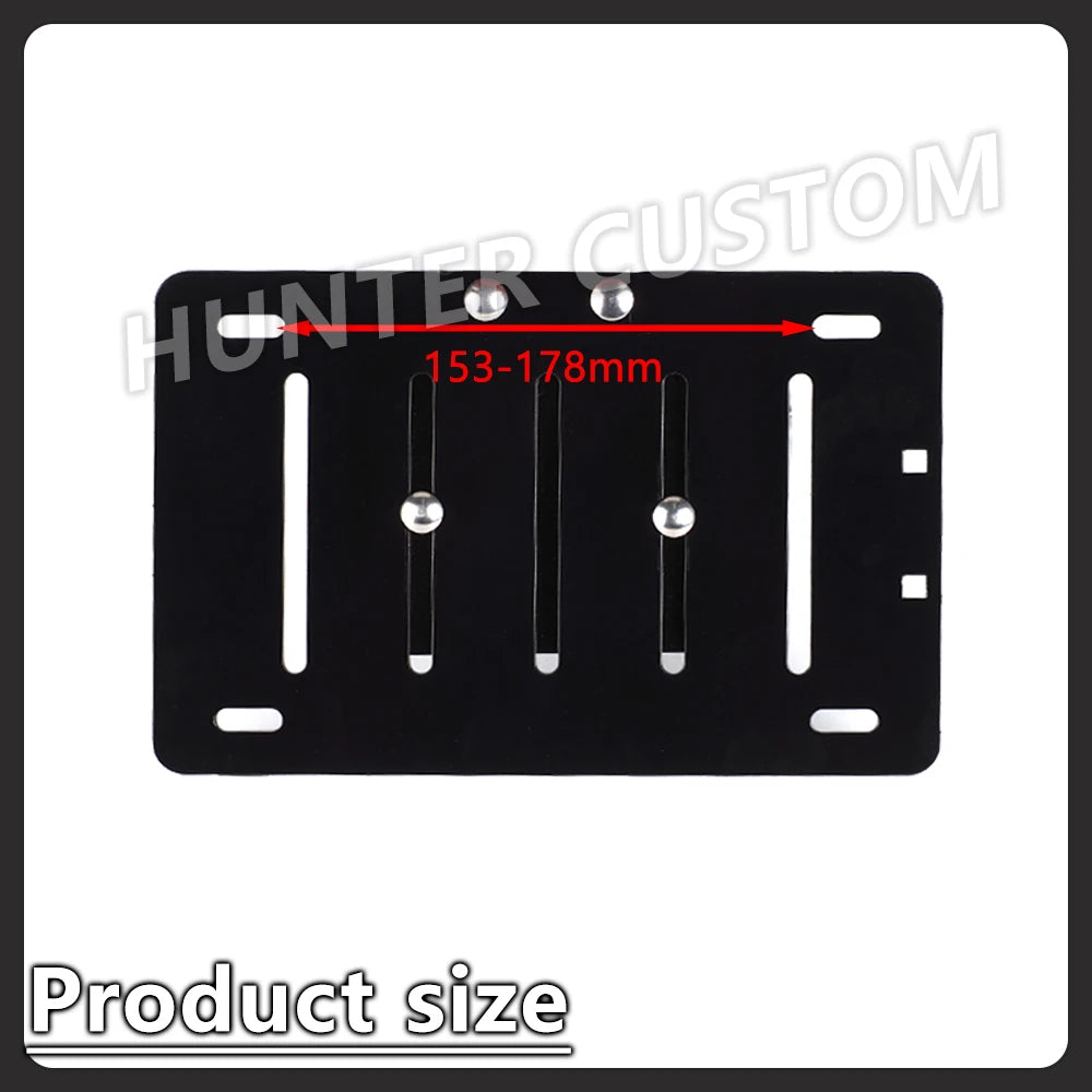 Support latéral de plaque d'immatriculation avec LED pour Harley Fat Boy, Breakout, Heritage Classic, Low Rider - vue 4