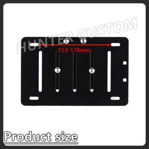 Support latéral de plaque d'immatriculation avec LED pour Harley Fat Boy, Breakout, Heritage Classic, Low Rider - vue 4