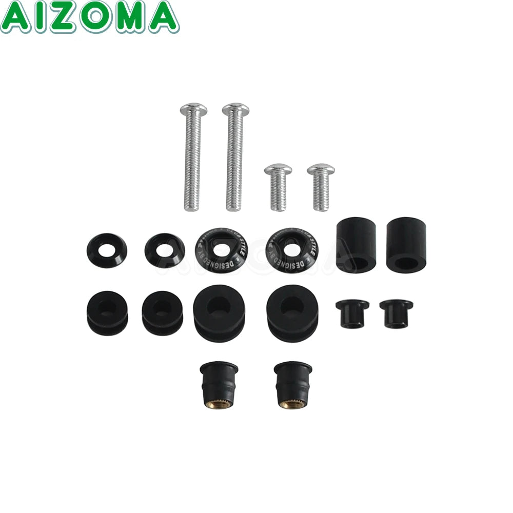 Kit d'entretoises anti-turbulence pour pare-brise - Harley Softail Low Rider S, Street Bob – photo 8/16