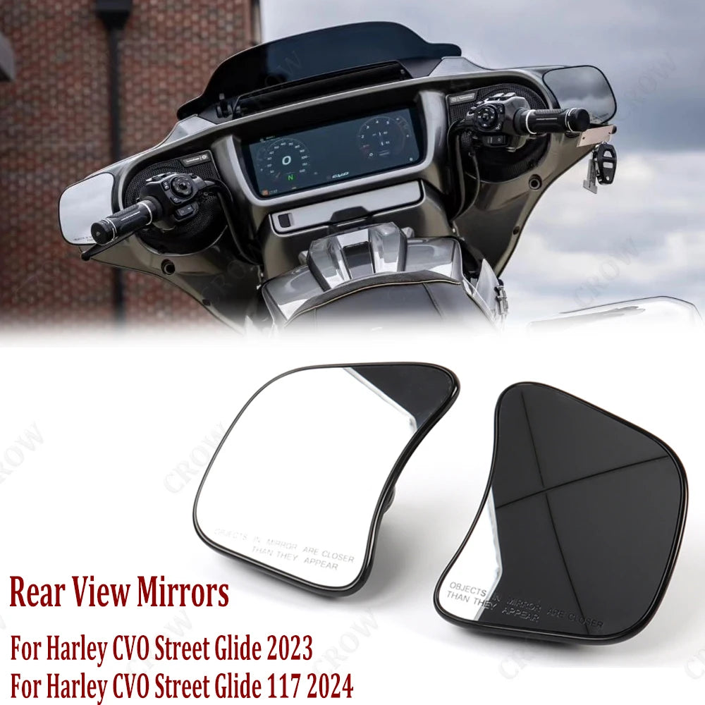 Rétroviseurs d'Embout de Guidon (Bar End Mirrors) Aluminium - Harley-Davidson CVO Street Glide 2023-2024 – photo 1/8