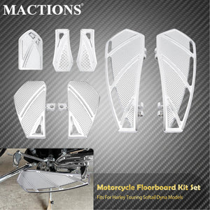 Kit Repose-Pieds Conducteur/Passager en Aluminium CNC - Harley-Davidson Softail, Touring, Dyna – photo 8/8
