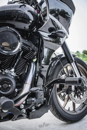Cache de spoiler de carénage noir pour Harley Low Rider ST - vue 4