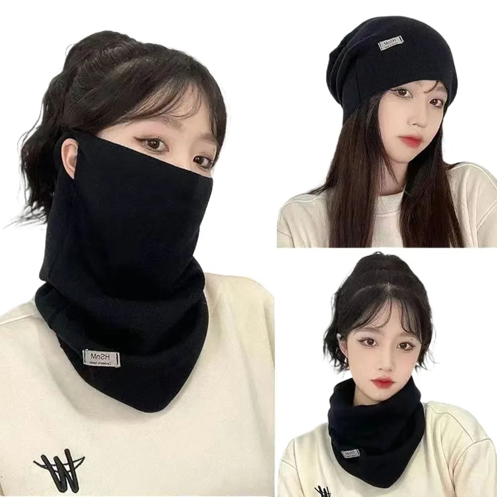 Cache-cou masque en polyester tricoté pour l'hiver - vue 13