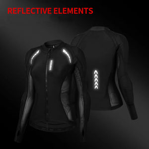 Blouson moto femme WOSAWE noir tissu extensible - vue 5