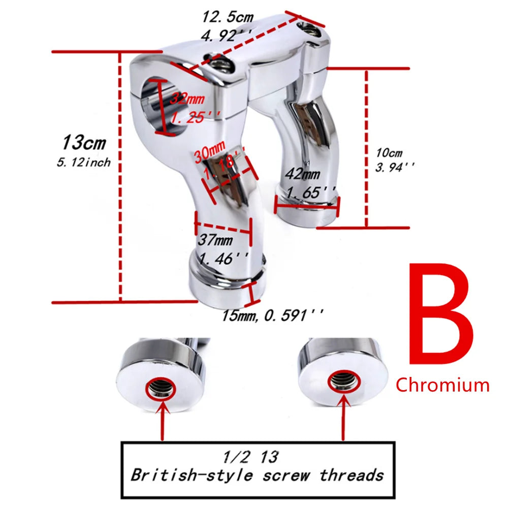 Rehausseurs de guidon 4 po pour Harley Softail Dyna - vue 6