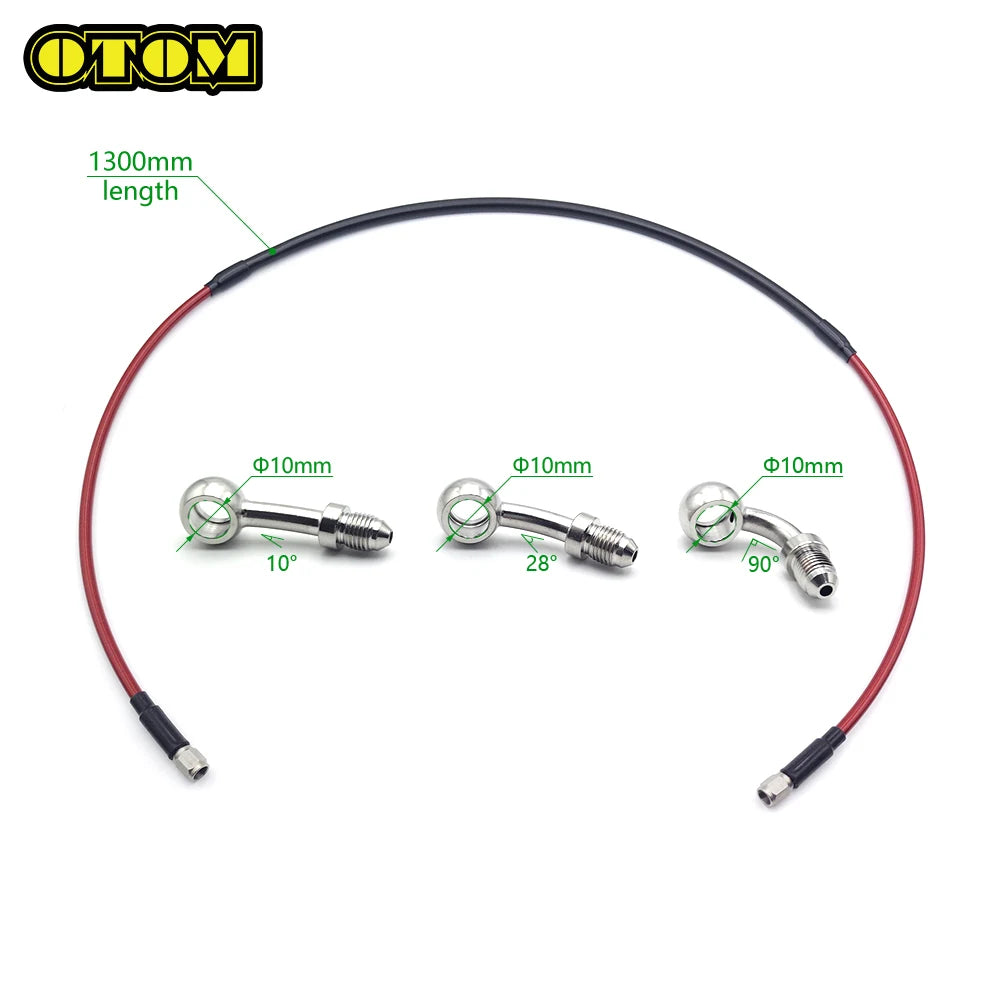 Durite de frein avant tressée 1300 mm pour dirt bike, universelle racing