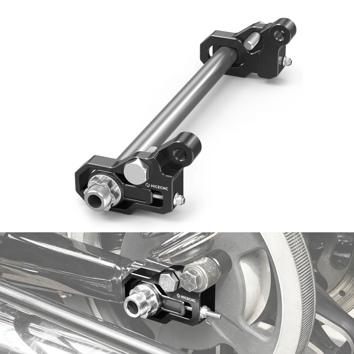 Bloc de Tension de Chaîne / Axe Arrière CNC - Harley-Davidson Touring 2009-2025 – photo 7/7