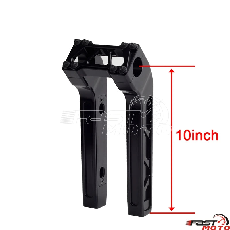 Risers de guidon T-Bar noirs pour moto Harley-Davidson Dyna - vue 16