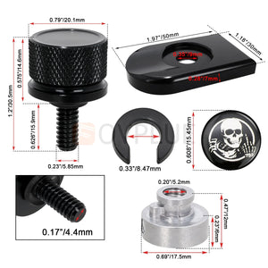 Vis de selle pour Harley Softail et Dyna - vue 6