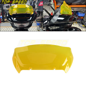 Pare-brise fendu bleu pour Harley Road Glide - vue 15