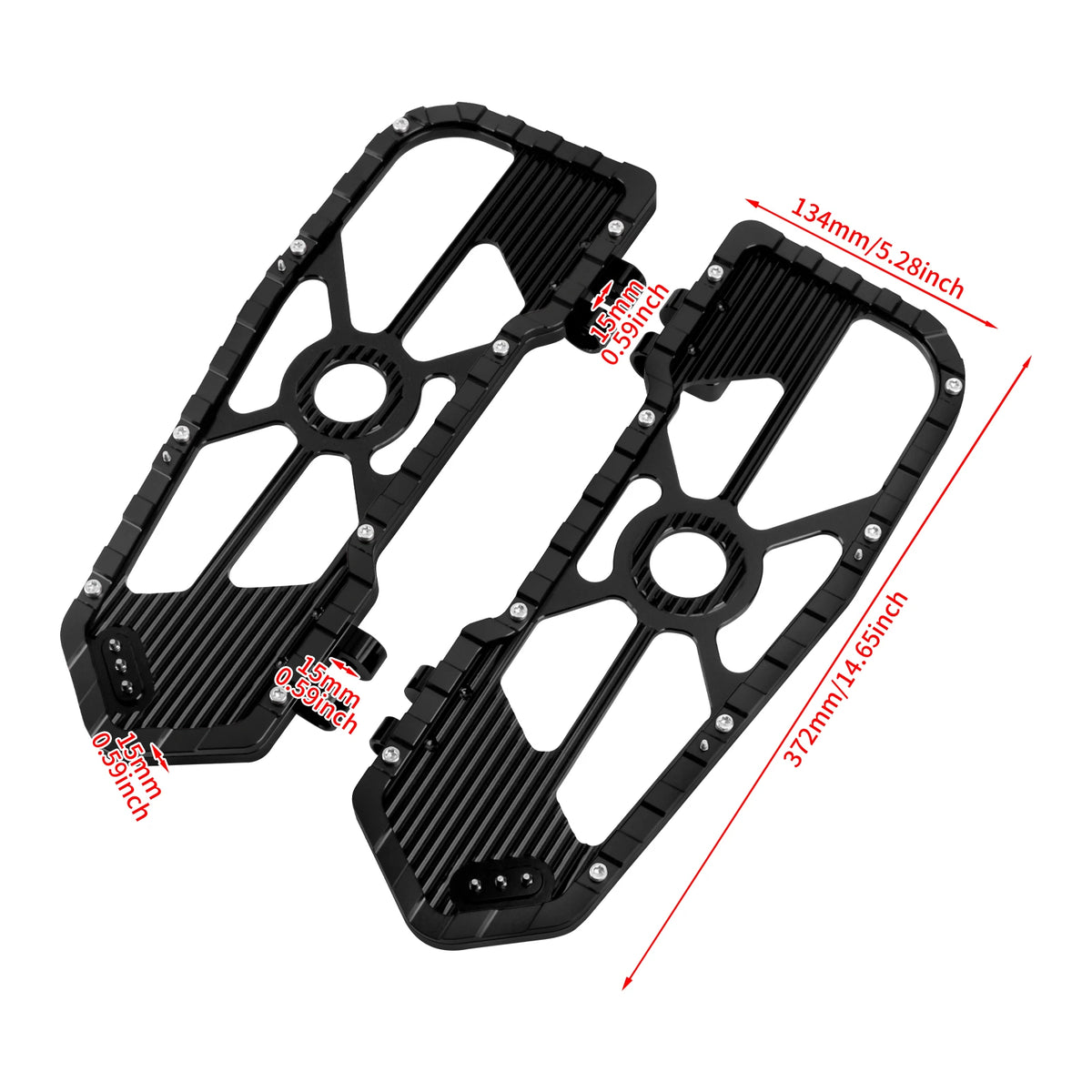 Repose-pieds plancher pilote en aluminium pour Harley-Davidson - vue 6