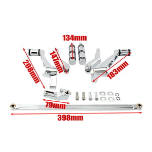 Kit complet commandes avancées, repose-pieds, leviers et biellettes pour Harley-Davidson Night Rod VRSC Special 2007-2017, V-Rod Muscle 2002-2017 – photo 4/12
