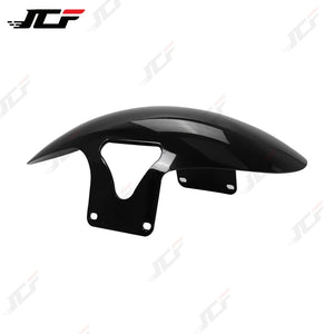 Garde-boue avant moto noir brillant pour Harley-Davidson Softail Fat Boy - vue 4