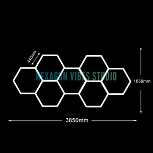 Panneau LED hexagonal nid d'abeille 6500K pour garage, salon de coiffure et atelier – photo 21/36