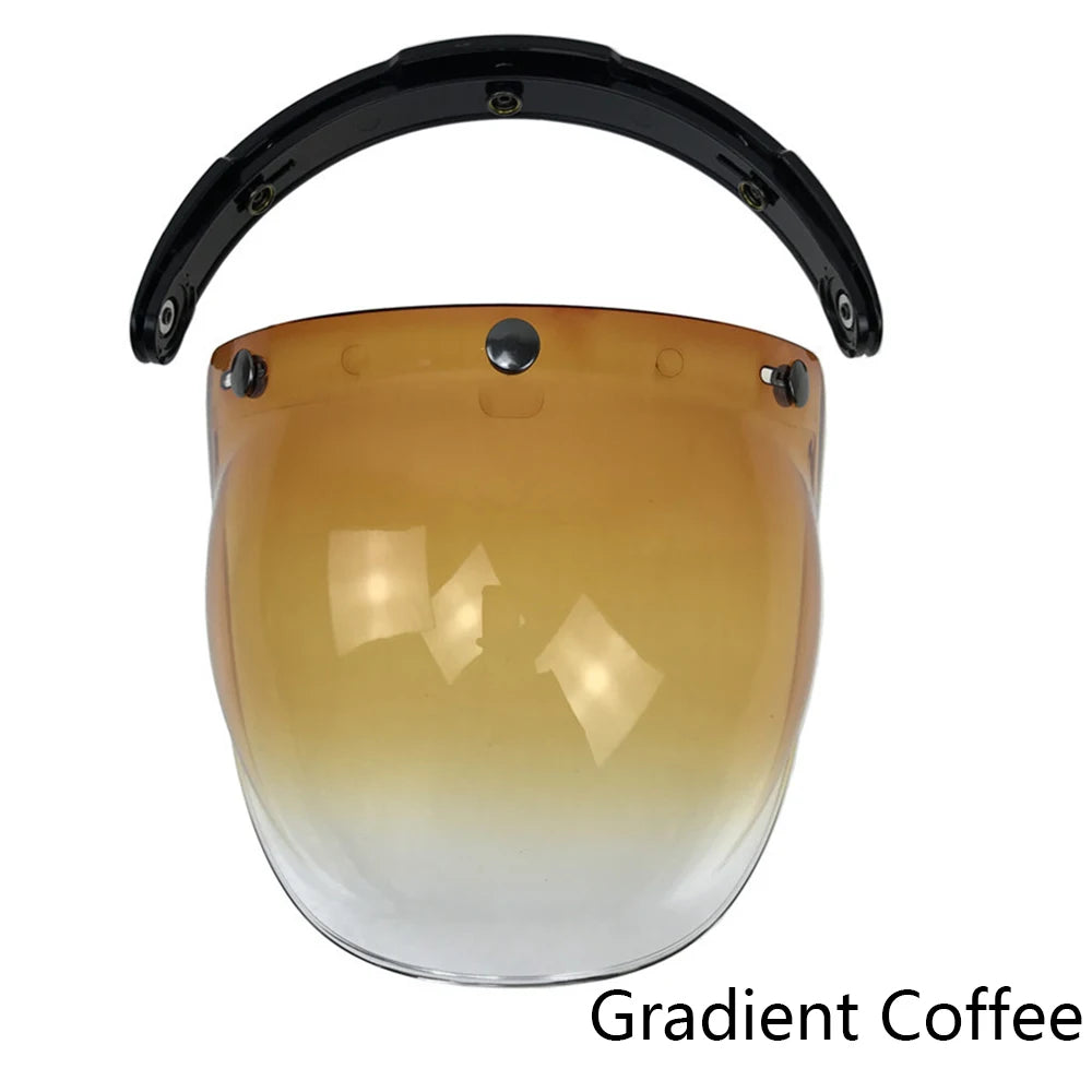 Visière Bulle pour Casque Jet - Fixation 3 Boutons, Style Vintage - vue 9