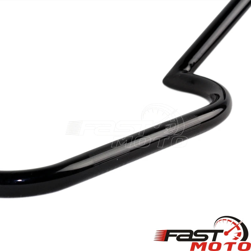 Guidon clubman noir mat pour moto café racer - vue 6