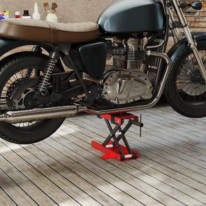 Cric de moto à hauteur réglable 95-350mm, capacité 500 kg, avec béquille centrale – photo 6/8