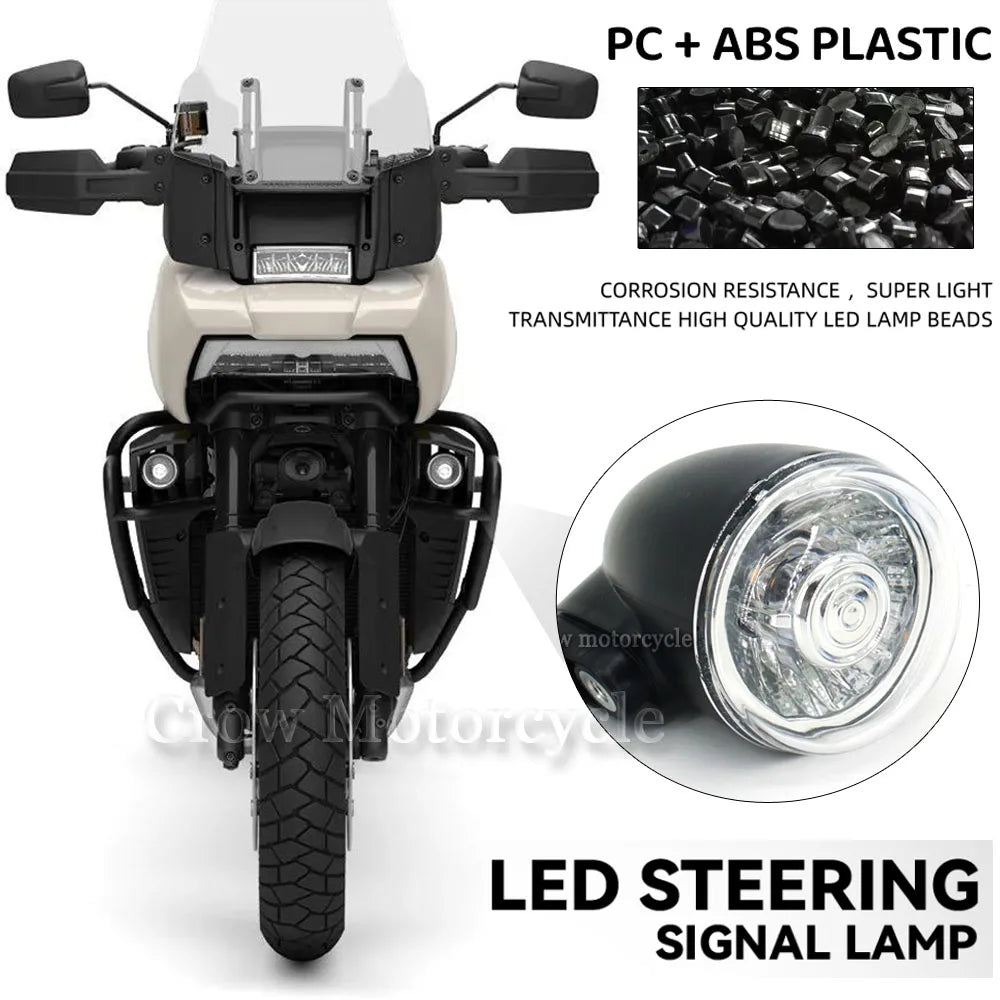 Clignotant avant LED fumé monté sur une Harley-Davidson Nightster - vue 5