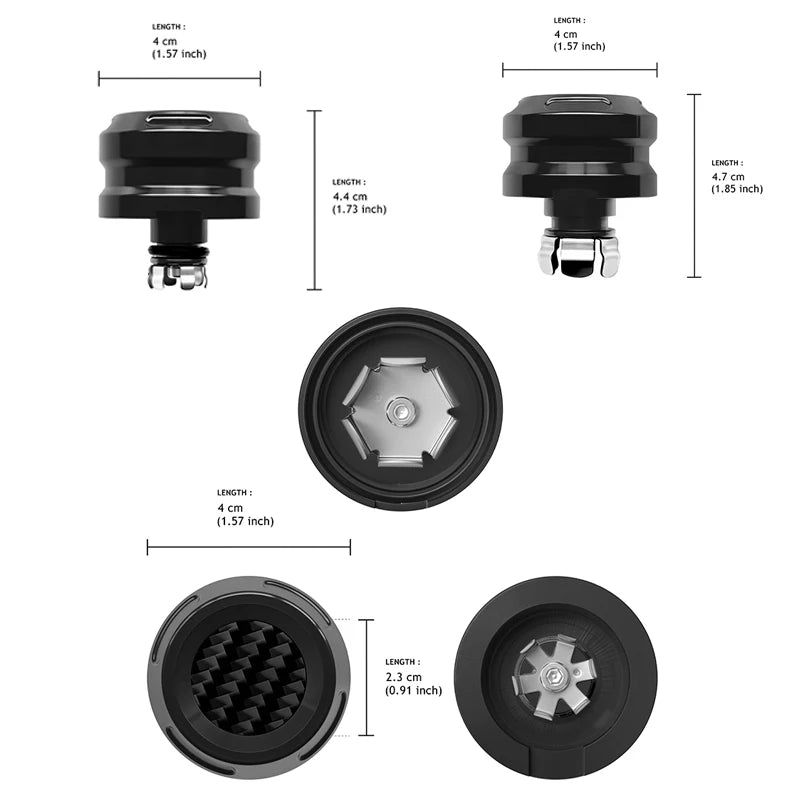 Cache d'Écrou d'Essieu Avant pour Harley 121 CVO/ST, 117 Touring (Fourche Inversée) – photo 3/14