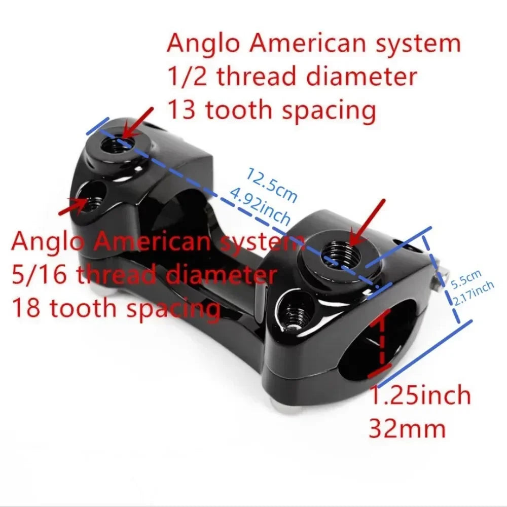 Pontet de guidon 1-1/4 po pour Harley Road Glide - vue 1