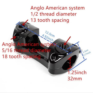 Pontet de guidon 1-1/4 po pour Harley Road Glide - vue 1