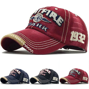 Casquette snapback brodée en coton - vue - vue 1