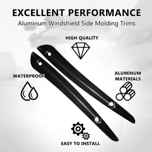 Garniture latérale en aluminium stabilisant le pare-brise d'une moto Harley-Davidson - vue 3