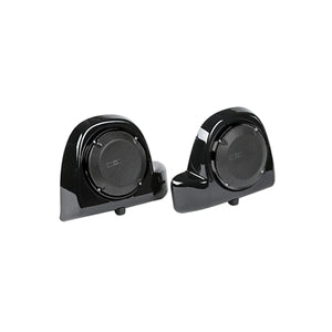 Haut-parleurs 6,5" avec caissons et grilles pour carénage inférieur ventilé Harley-Davidson Touring 2014-2023 - vue 1