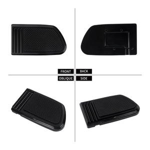 Cache de pédale de frein noir et chromé pour Harley-Davidson Softail - vue 5