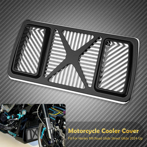 Cache radiateur d'huile en aluminium pour Harley-Davidson Touring M8 Road Glide, Street Glide 2024 et plus – photo 10/12