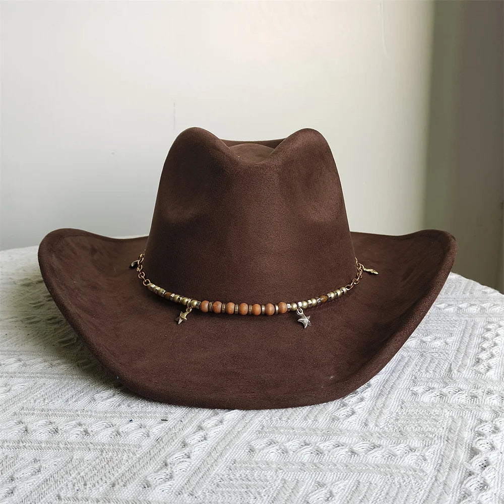 Chapeau cowboy en suédine - vue 25
