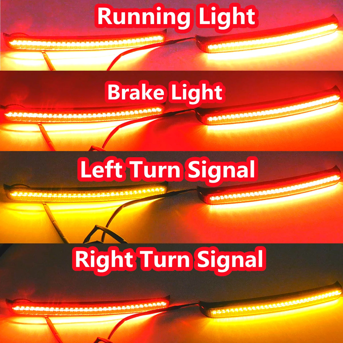 Feux LED à défilement pour sacoches, clignotant séquentiel et stop, Harley Touring 2014-2022 - vue 2