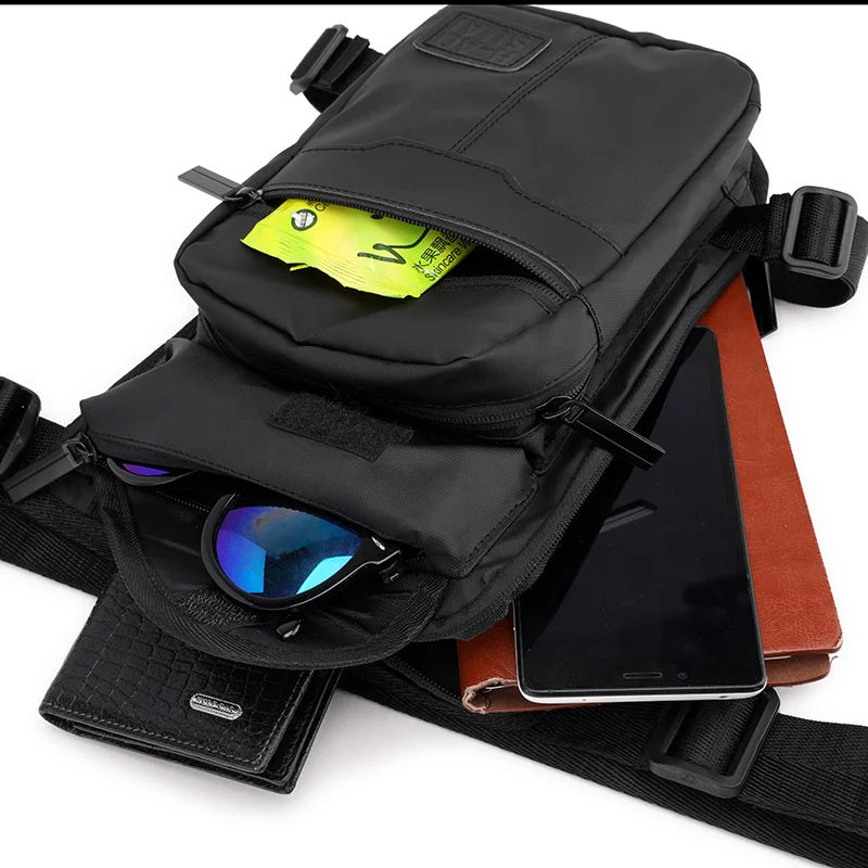 Sac de cuisse moto style café racer - vue de face - vue 6