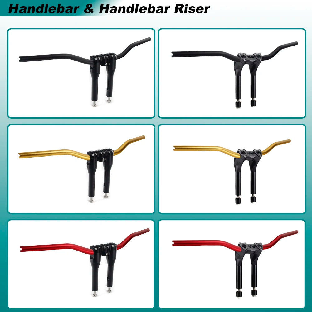 Guidon club et risers pour Harley Dyna Softail Sportster - vue 4