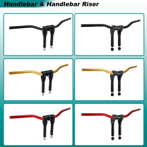 Guidon club et risers pour Harley Dyna Softail Sportster - vue 4