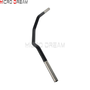 Guidon style motocross inox 1 pouce pour Harley Road Glide, Street Glide et Softail - vue 5