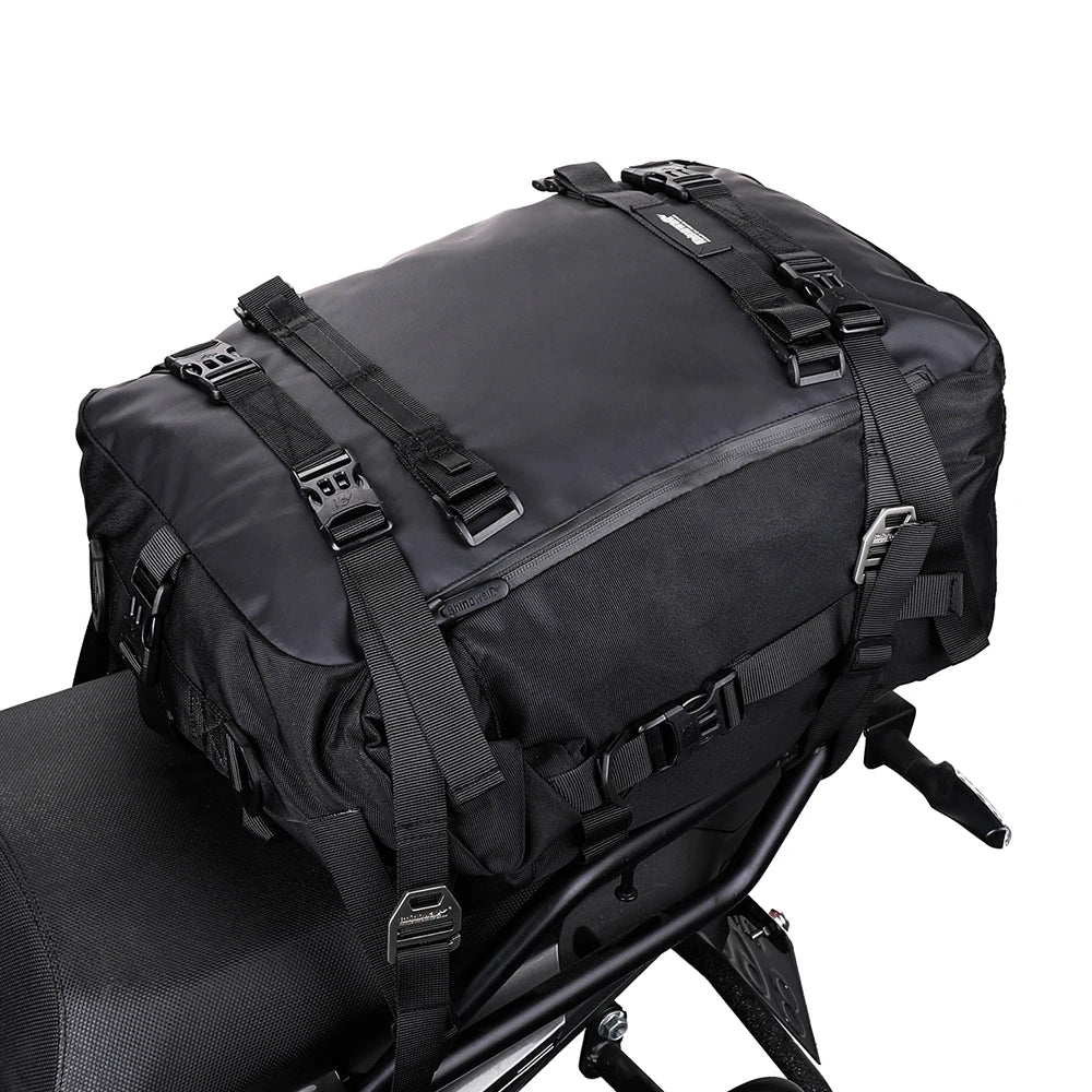 Sac de selle arrière noir Rhinowalk pour moto - vue 3