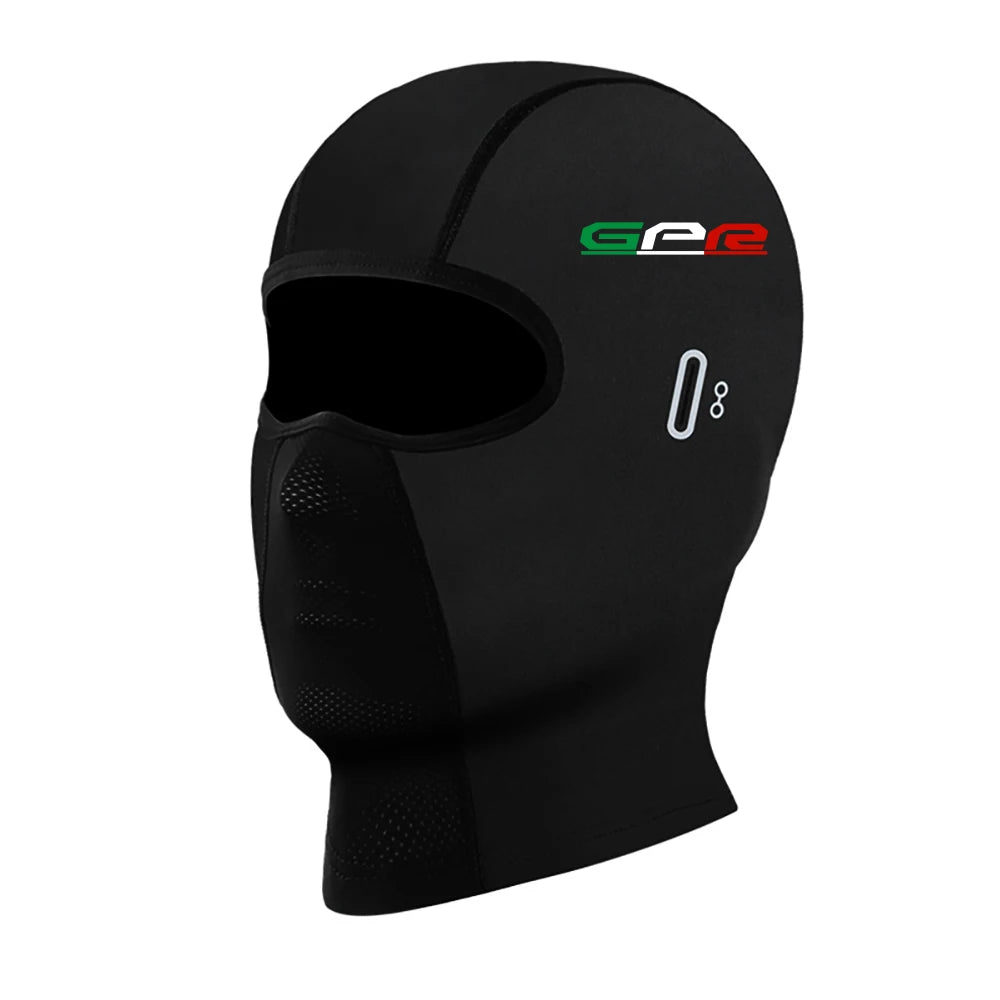 Cagoule moto noire portée sous le casque - vue 6