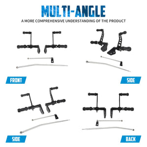 Kit commandes avancées, repose-pieds et leviers en aluminium massif pour Harley-Davidson Dyna Street Bob 2006-2017, Fat Bob, Super Glide 2000-2015, Low Rider – photo 3/8
