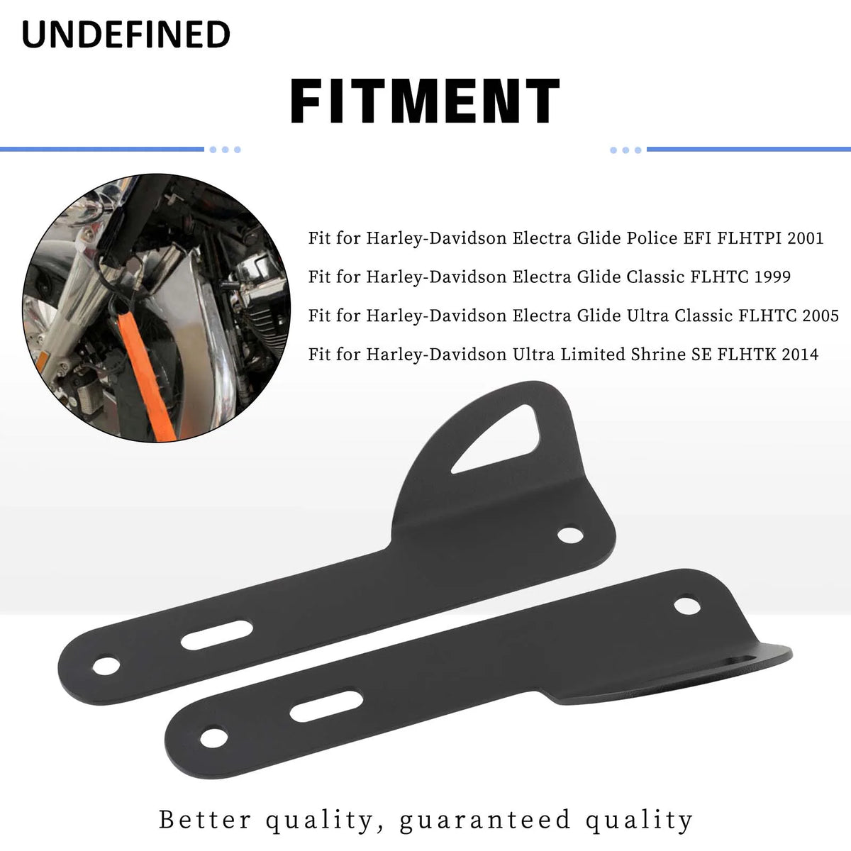 Supports d'arrimage avant inox pour Harley Touring - vue 4