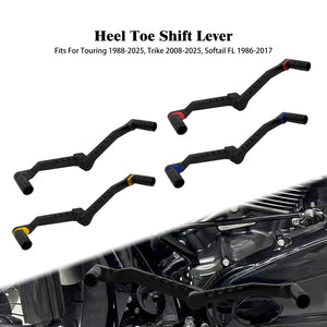 Kit leviers de sélecteur talon-pointe avec repose-pieds pour Harley-Davidson - vue 1