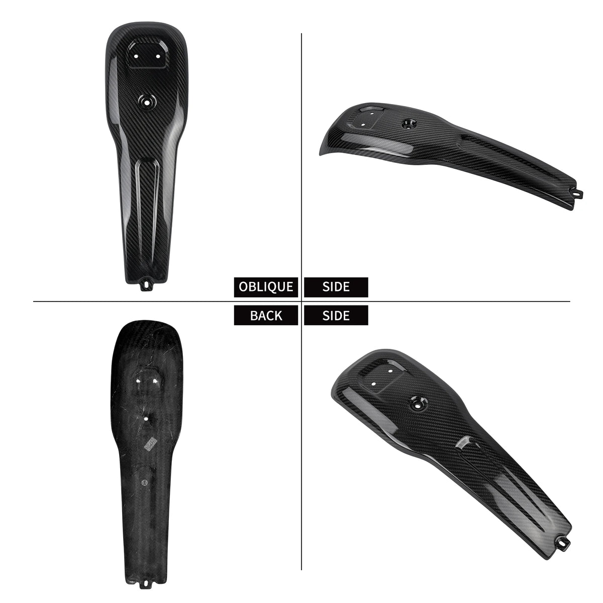 Cache de console réservoir en carbone pour Harley-Davidson Softail - vue 4