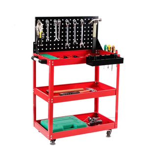 Chariot d'atelier mobile 3 niveaux pour outils de réparation – photo 1/10