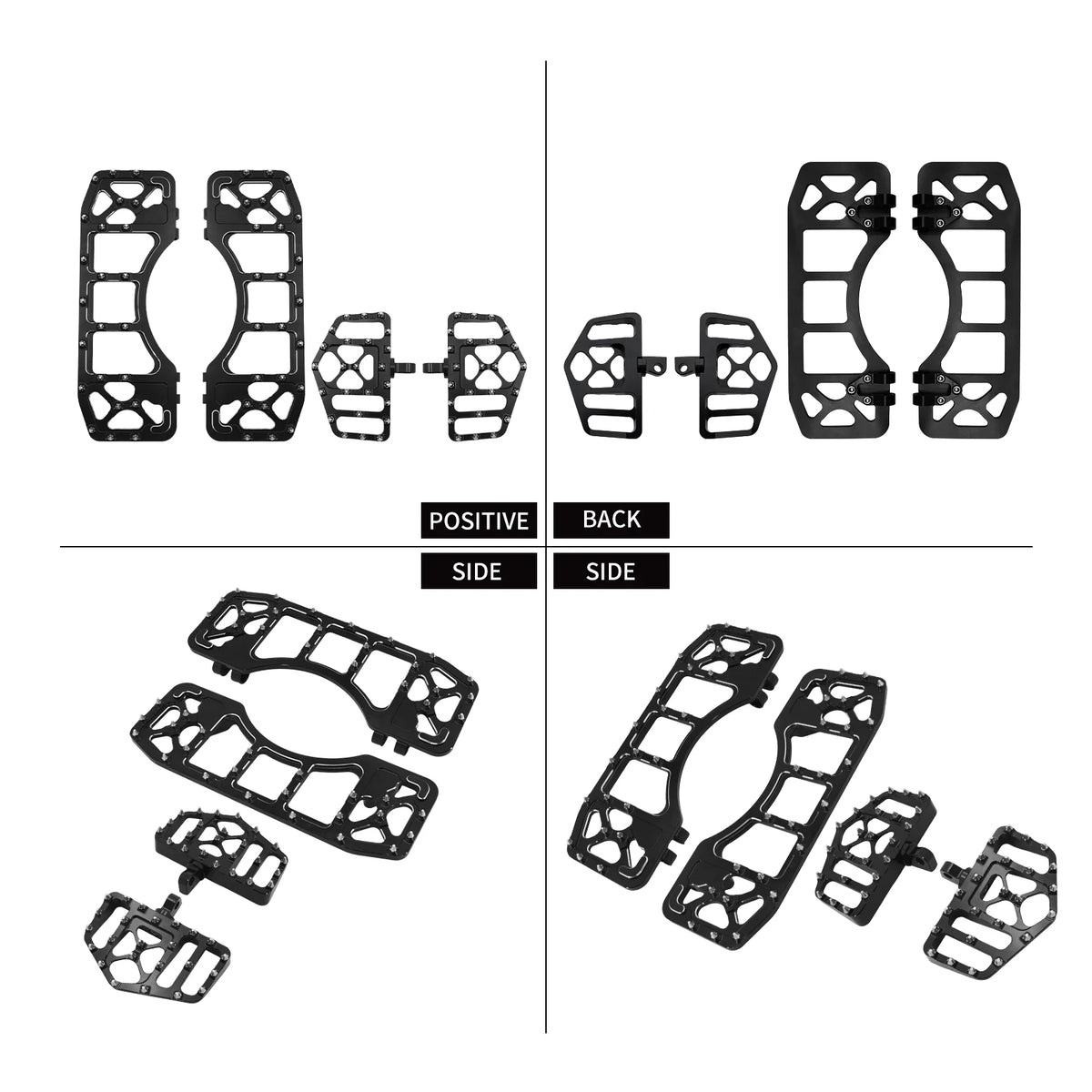 Repose-pieds larges en aluminium CNC pour moto Harley-Davidson - vue 4