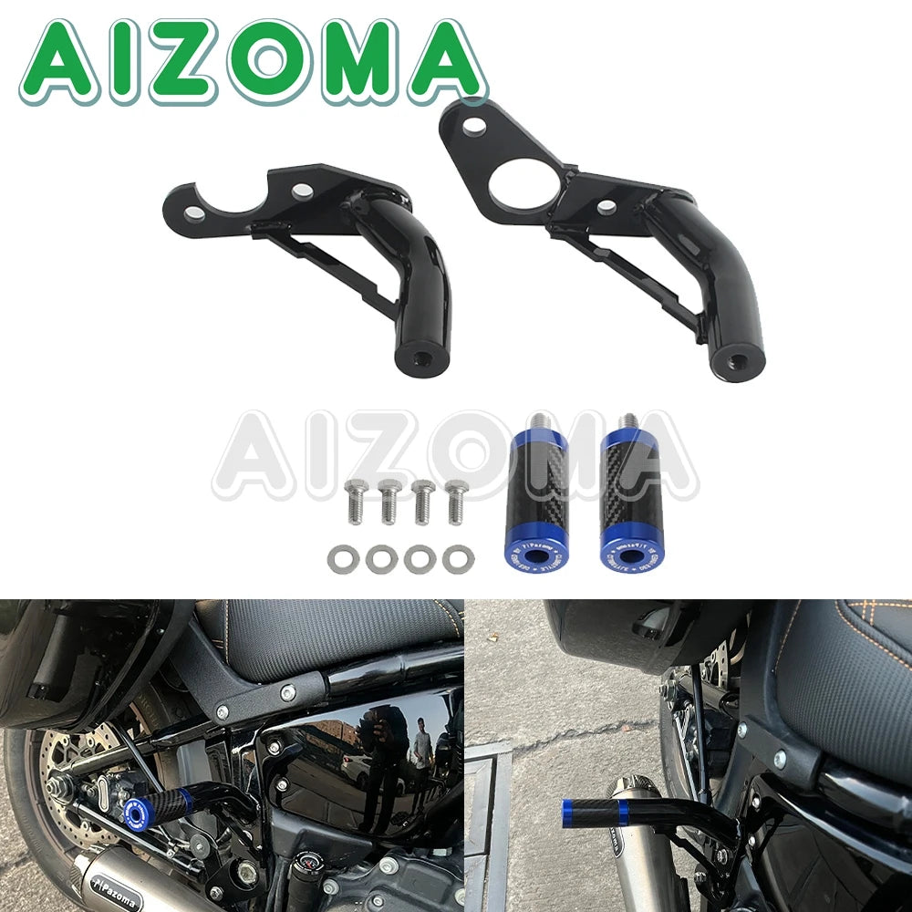 Barre de protection avant colorée sur Harley Softail - vue 22