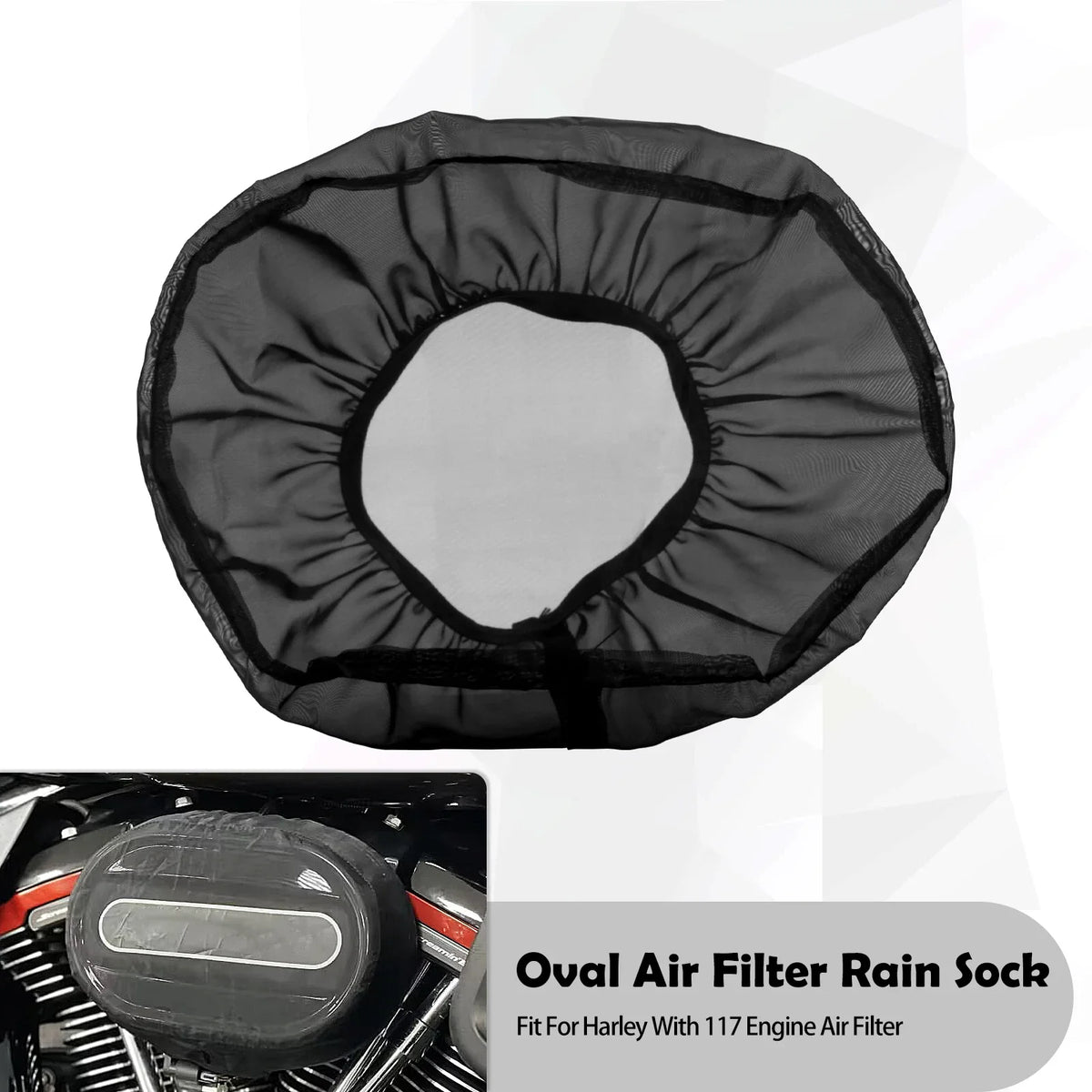 Housse anti-pluie de filtre à air pour Harley Touring Sportster Dyna Softail - vue 5
