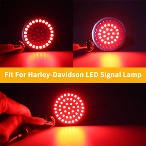 Inserts LED de clignotant 2 pouces pour Harley Touring Softail Dyna Sportster - vue 5