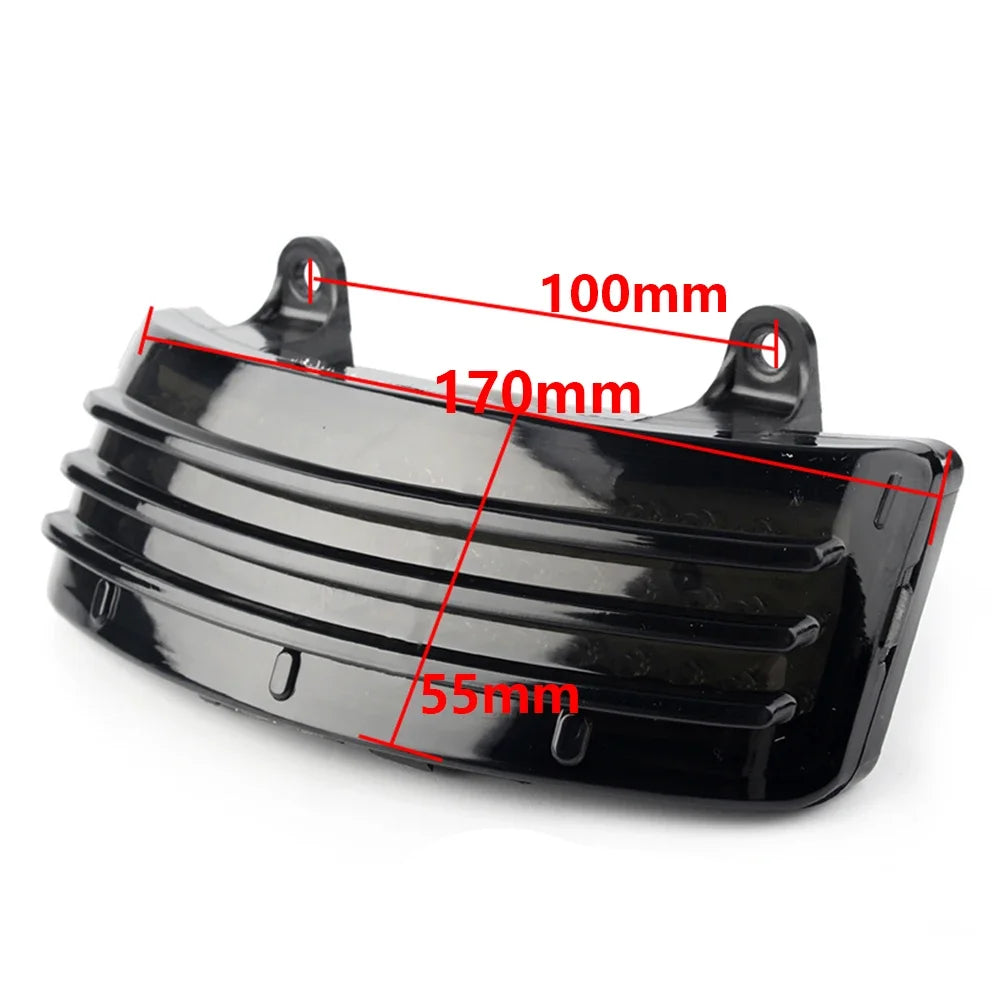 Feu tri-bar LED de garde-boue arrière pour Harley Touring - vue 1