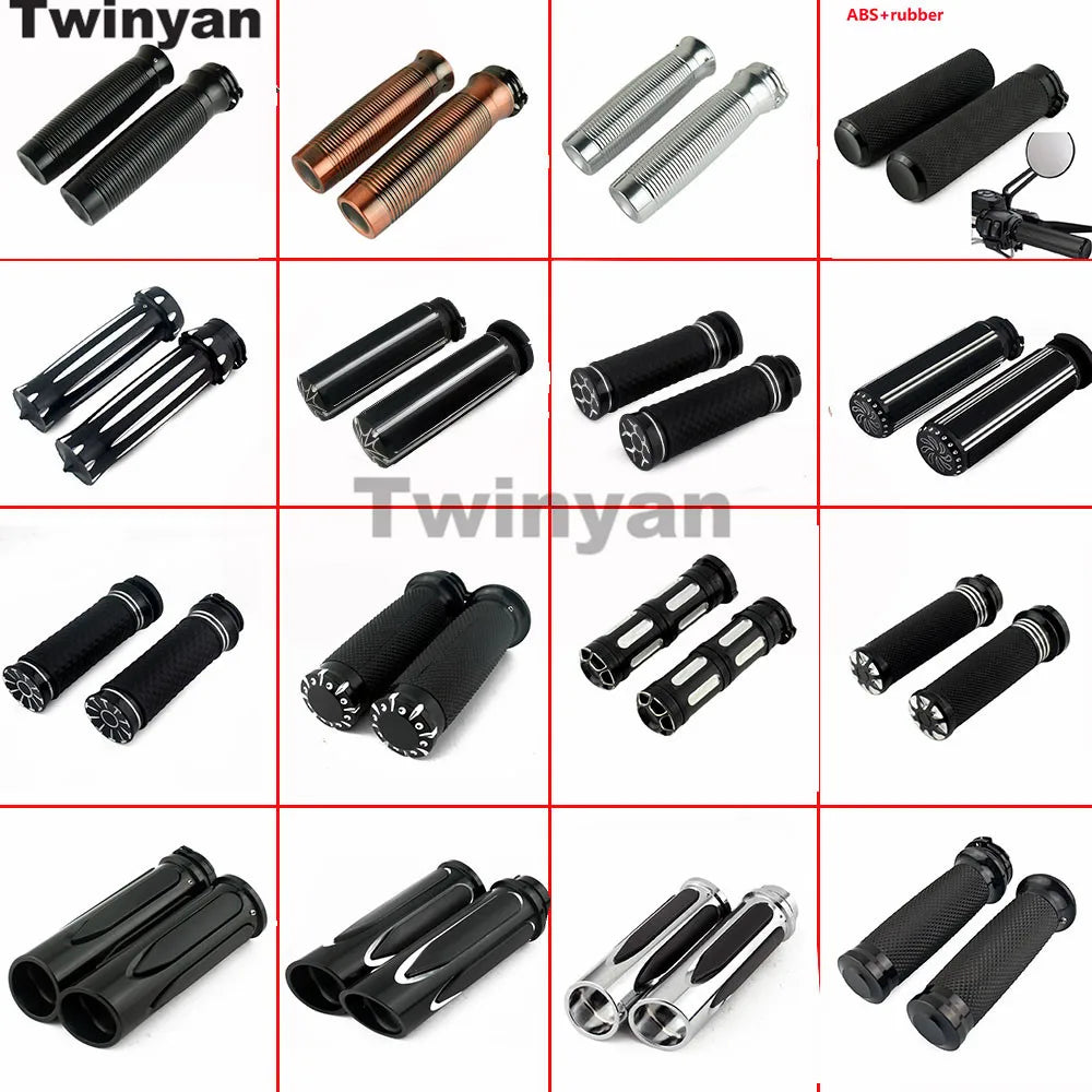 Poignées de guidon pour Harley Sportster, Dyna, Softail et Touring - vue 1